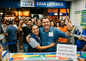 Imagem ilustrativa: Mega-Sena 3015: Aposta única leva prêmio de R$ 30 milhões