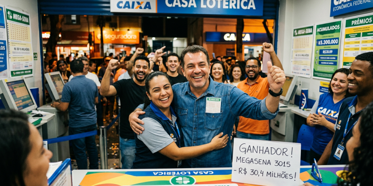 Imagem ilustrativa: Mega-Sena 3015: Aposta única leva prêmio de R$ 30 milhões